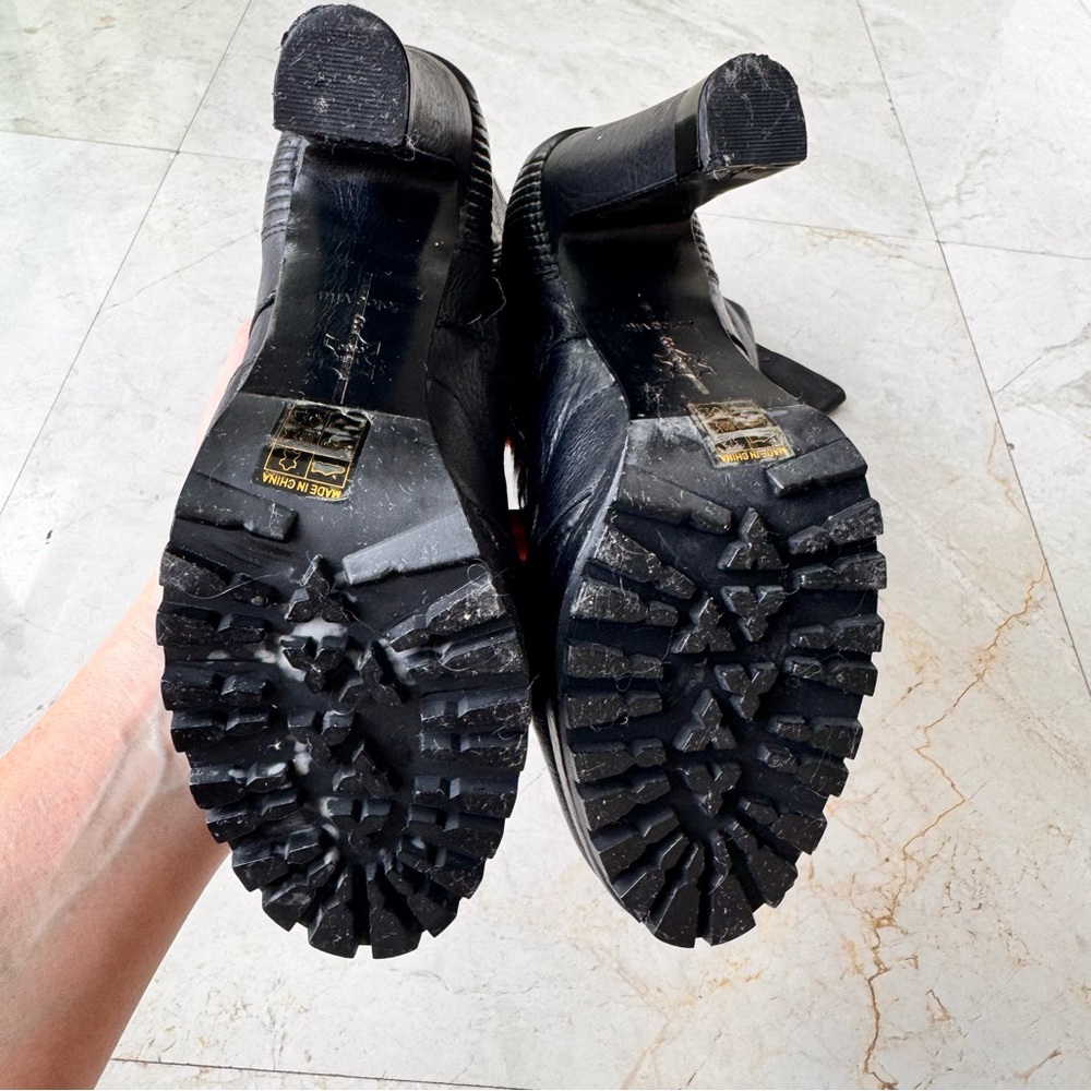 Dolce Vita Black Heeled Boots - Picture 7 of 11